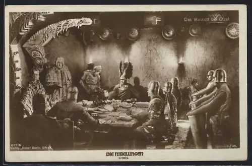 AK Die Nibelungen, 2. Teil, Das Bankett bei Etzel