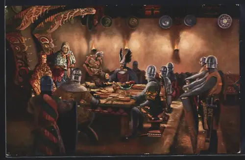 AK Nibelungen II., An Etzels Tafel