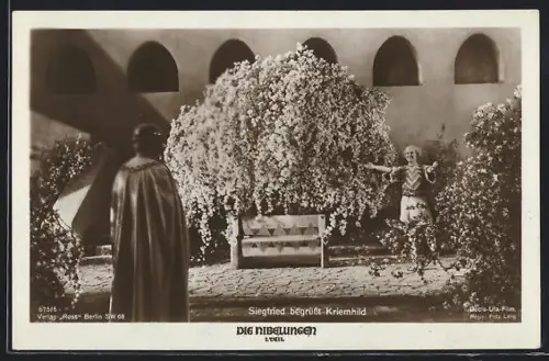 AK Siegfried begrüsst Kriemhild, Die Nibelungen, I. Teil