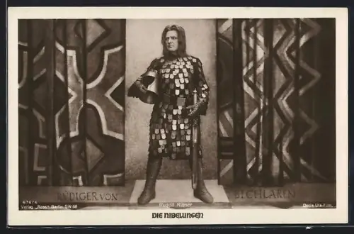 AK Die Nibelungen, Rudolf Richter als Rüdiger von Bechlaren