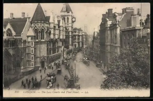 AK London, The Law Courts and Fleet Street