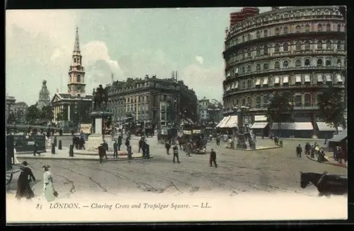 AK London, Charing Cross and Trafalgar Square