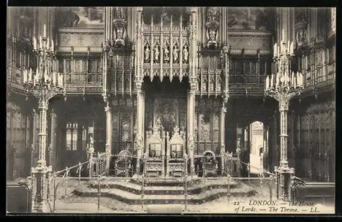 AK London, the House of Lords, The Throne