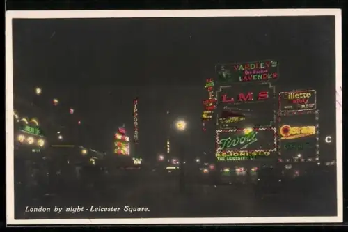 AK London, Leicester Square by night