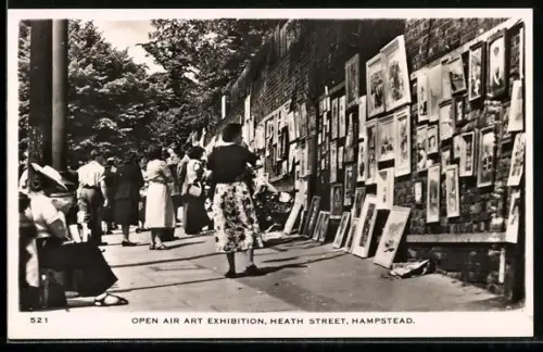 AK Hampstead, Open Air Art Exhibition, Heath Street