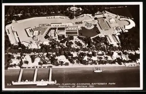 AK London, Battersea Park, Festival of Britain 1951, Festival Pleasure Gardens
