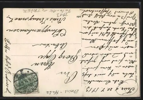 Foto-AK Trier, Strassenumzug 1913