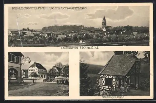 AK Pfalzgrafenweiler im Schwarzwald, Gasthaus, Nördlinger Hütte, Teilansicht