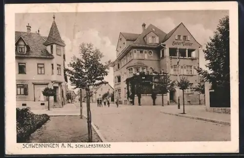 AK Schwenningen a. N., Hotel Vetter in der Schillerstrasse