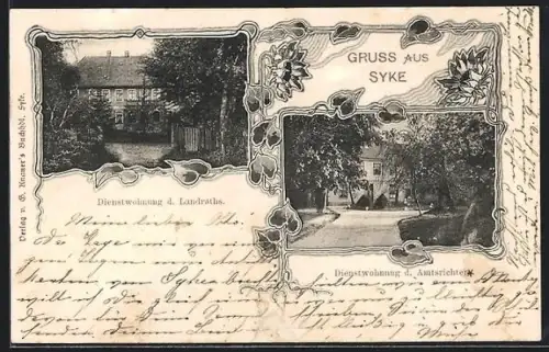 AK Syke, Dienstwohnung des Landrats, Dienstwohnung des Amtsrichters