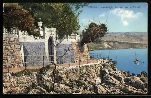 AK Abbazia, Strandpartie am Nordstrand