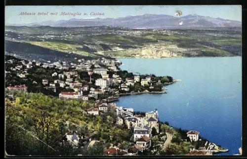 AK Abbazia, Total mit Mattuglie u. Castello