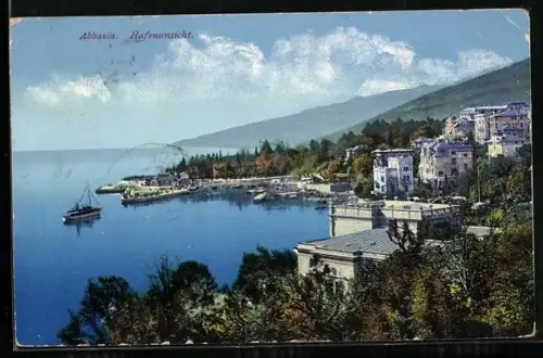 AK Abbazia, Hafenansicht