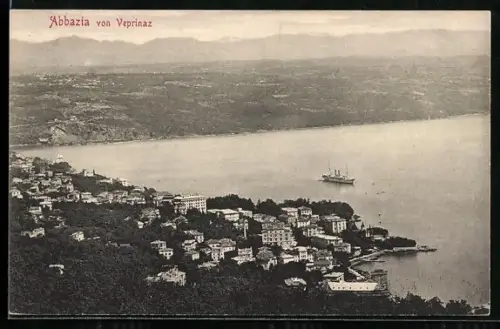 AK Abbazia, Teilansicht von Veprinaz aus gesehn