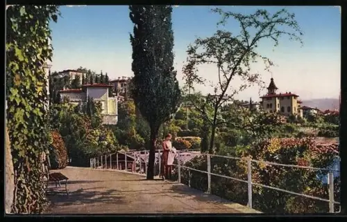 AK Abbazia, Nordstrand mit Rathaus