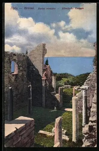 AK Pola-Brioni, Ruine romane, Römische Ruinen