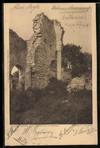 AK Brioni, Ruine der Basilica S. Pietro