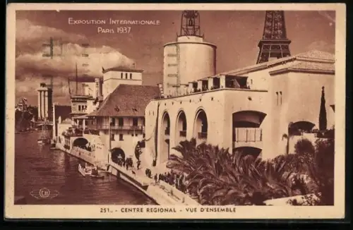 AK Paris, Exposition Internationale 1937, Centre Regional, Vue d`ensemble