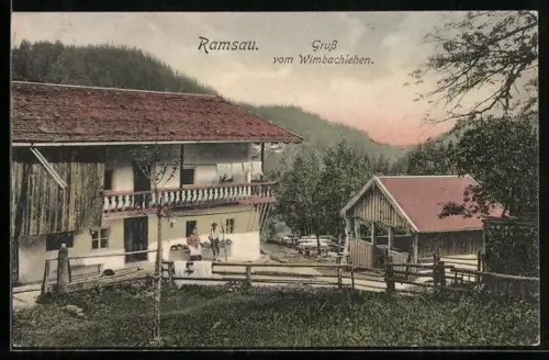 AK Ramsau bei Berchtesgaden, Gruss vom Wimbachlehen