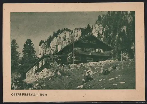 AK Schliersee, Obere Firstalm, Unterkunftshaus, Bes. Joh. u. Theresia Ehrensberger