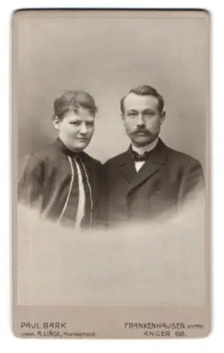 Fotografie Paul Bark, Frankenhausen, Anger 68, Porträt eines Paares