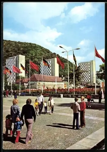 AK Suhl /Thür. Wald, Partie am Ernst-Thälmann-Platz