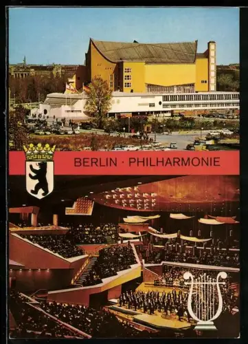 AK Berlin, Philharmonie, Berliner Wappen