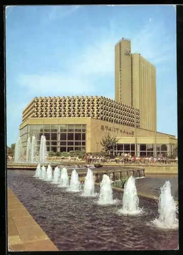 AK Karl-Marx-Stadt, Stadthalle und Interhotel Kongress