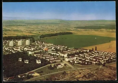 AK Neckarsulm-Amorbach, Vogelschau auf den Ort und Umgebung