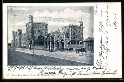 AK Wien, Blick zum Nordbahnhof