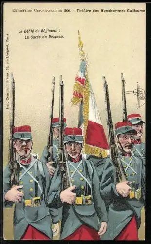 Künstler-AK Albert Guillaume: Paris, Exposition universelle de 1900, Theatre des Bonshommes Guillaume