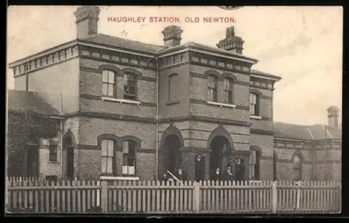 AK Newton, Haughley Station, Old Newton, Bahnhof