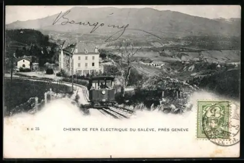AK Chemin De Fer Électrique Du Salève, Pres Genève