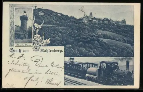 AK Wien-Kahlenberg, Stefanie-Warte, Bergbahn