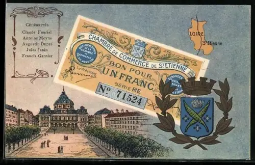 AK St. Etienne, Un billet d`un Franc