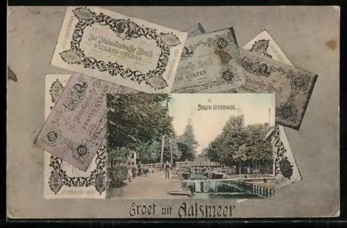 AK Aalsmeer, Begin Unterweg, Geldscheinpassepartout