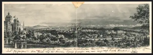 Klapp-AK Bern, Panoramaansicht des Ortes