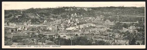 Klapp-AK Longwy-Bas, Gesamtansicht des Ortes