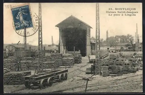 AK Montlucon, Usines Saint-Jacques, le parc à lingots