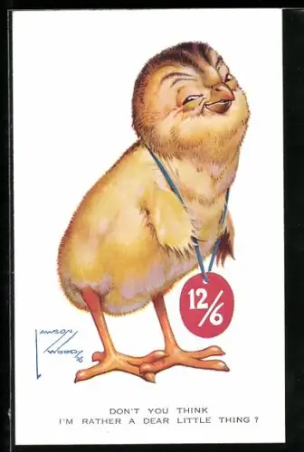 Künstler-AK Lawson Wood: Stolzes Küken mit Medaille