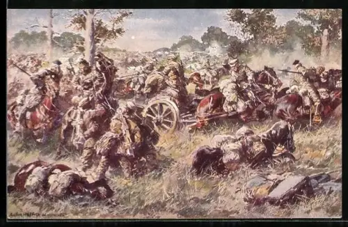 Künstler-AK Anton Hoffmann - München: Schlacht an den masurischen Seen am 12. September 1914