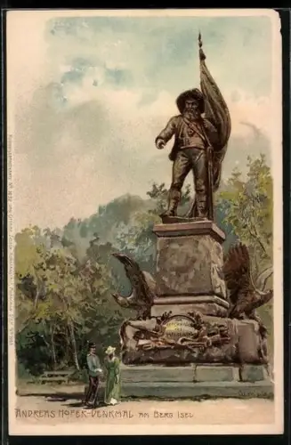 Künstler-AK Edward Theodore Compton: Innsbruck, Andreas Hofer-Denkmal am Berg Isel