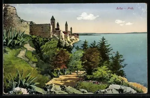 AK Arbe / Rab, Uferpanorama