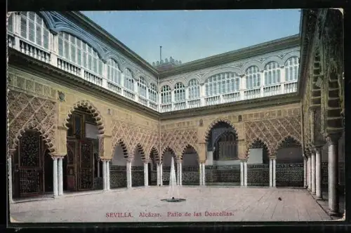 AK Sevilla, Alcazar, Patio de las Doncellas