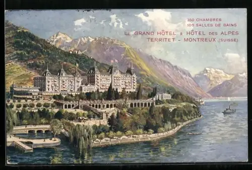 AK Territet-Montreux, Grand Hotel & Hotel des Alpes