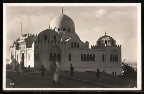 AK Algier, Strassenpartie mit Blick auf die arabische Universität