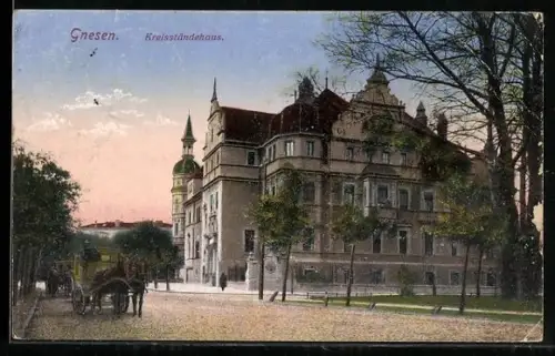 AK Gnesen, Blick auf Kreisständehaus