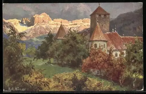 Künstler-AK Rudolf Alfred Höger: Bolzano, Castel Mareccio