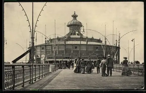 AK Scheveningen, Leute am Paviljoen Wandelpier