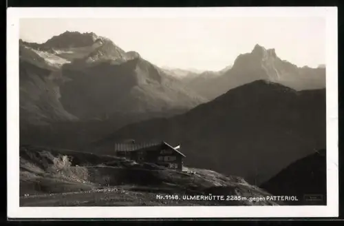 AK Ulmerhütte, Berghaus vor dem Patteriol